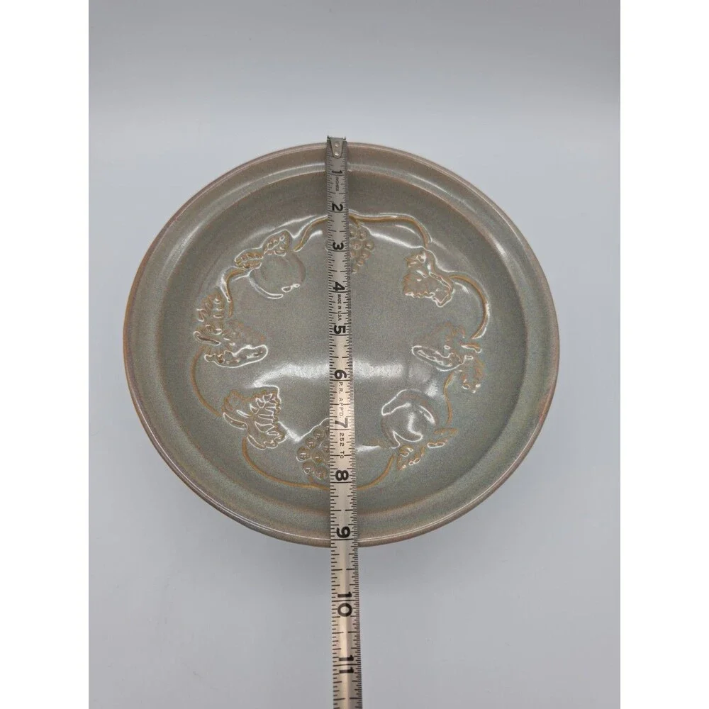 Pedestal Bowl Fruit Bowl Grapes Apples Srawberries 9